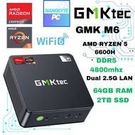 GMKtec M6 AMD Ryzen 5 6600H Windows Mini PC 64GB DDR5 RAM 2TB SSD Computer Gaming PC Gaming GMK M6