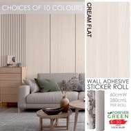 Nordic Wall Sticker Thick Roll Wall Adhesive Roll Fluted Panel Wallpaper Flat Wall Fluted Wall Panel