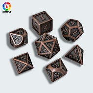 New Design Dragon Scale Metal Dice 7 Pieces for Dungeons & Dragons RPG MTG Board Game D4 D6 D8 D10 D