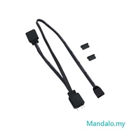 MEET Flexible ARGB Splitter Cord ARGB Splitter Extension Cable 5V 3Pin ARGB 1 Female to 2 Male Adapt