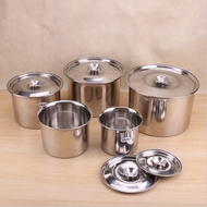 [Stainless Steel Seasoning Jar] Food Grade Stainless Steel Seasoning Jar with Lid Round Seasoning Cu