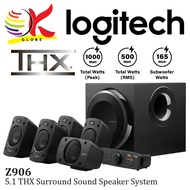 LOGITECH Z906 5.1 SURROUND SOUND SPEAKER SYSTEM WITH THX SURROUND SOUND, VERSATILE SETUP AND REMOTE 