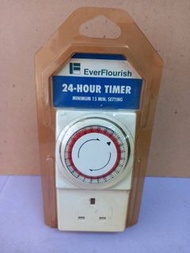 Everflourish 24-Hours Timer,  機械式電源定時器  24小時定時斷電設定