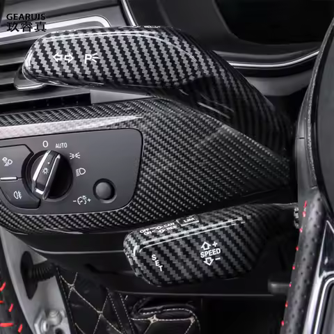 Carbon Fiber Car Wiper Lever Steering Rod Cover Decoration For Audi A3 8Y A4 B9 A5 A6 C8 A7 Q5 FY Q2