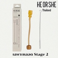 *ส่งจากไทย Heorshe แก้วรุ่นใหม่แก้วหัดดื่มฟันสวยDental-Care Sippy CupวัสดุPPSU ทารก เด็กวัยหัดเดิน