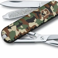 PISAU LIPAT VICTORINOX CLASSIC KNIFE CAMOUFLAGE ARMY LOOK