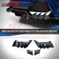Honda civic FK7 Hatchback rear diffuser for type R HD33-BK48