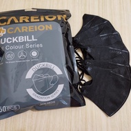 Masker Duckbill Duck Bill Dakbil Careion 4 Ply Warna Putih White Hitam .RICH