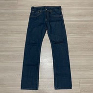 Levi's levis 513 15481-0000 W32 L34 深藍原色合身小直筒牛仔褲 504 522