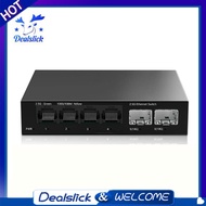 2.5Gb Switch 4 Port 2.5G Unmanaged Network Switch with 2 Port 10GbE SFP+ Slot Home Setup Ethernet Sw