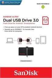 SanDisk 64GB 64G Ultra Dual Micro USB 3.0 OTG 雙用 隨身碟 150MB/s