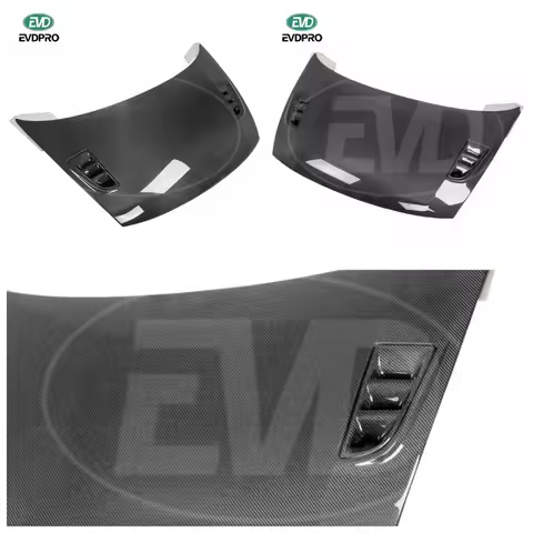 For 2006-2010 Honda Civic Si Coupe FG2 RR Style Carbon Fiber Hood Bonnet