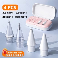 Replacement Pencil Tips for Apple Pencil 1st 2nd 3th(USB-C) 4/6 Pcs 2B Thin Soft Nibs for iPad Pro P