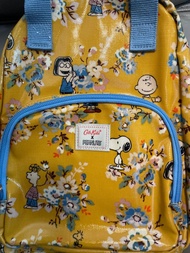 Cath Kidston x Peanuts Snoopy 黃色印花背包（超新凈）
