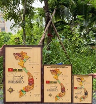 Tranh Ghép Hình 34 Tỉnh Thành Mới Đủ Kích Cỡ Decor Tranh Treo Tường Trang Trí Văn Phòng Lớp Học