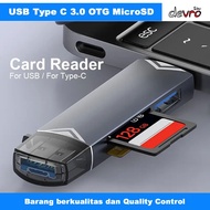 OTG Card Reader 6in1 Type C USB 3.0 MicroSD SD Card USB Type A - ZXX Z61