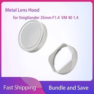 for Leica 35F2aa Lens Shade with Cap For VM 40 1.4 50 1.5 Metal Lens Hood for Voigtlander 35mm F1.4 