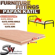 SW Hardware Plywood Timber Panel Wood Board Sheet Papan Plywood Kayu Katil SingleSuper single.QueenKing