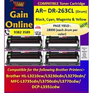 DR-263CL Black, Cyan, Magenta, Yellow Compatible Drum for Brother Printers L3210/L3230/L3270/MFC-L37