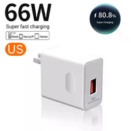 66W Super Fast USB Charger For Huawei Mate 40 50 P50 P60 Nova 10 Honor 90 100 X8b Magic 5 Lite 6 Pro
