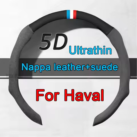 New Universal 38CM Car Steering Wheel Cover Suede Non-Slip Booster Cover For Haval Hover H1 H4 H6 H7