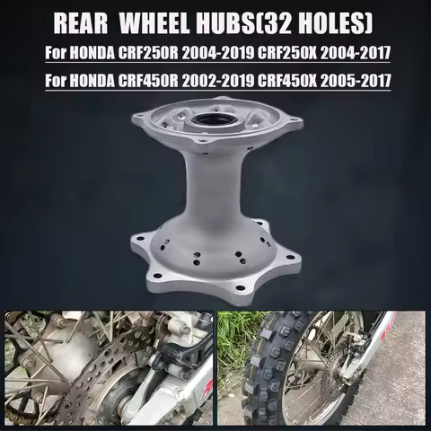 2002-2019 Motorcycle For HONDA Rear Hub 32 Holes Wheel Spoke Shot Blasting CRF250R CRF250X CRF450R C