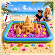 2kg SAND Dynamic Eco Space Sand Castle Play Set Tools Play Diy Sand Kids Toy Pretend Beach Pasir san