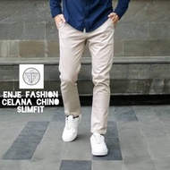 PRIA Chino Slim fit Men Pants Long Work Office Relaxing Holiday Gentleman Guys 27-38