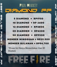 TOP UP DM FF / DIAMOND FREE FIRE TERMURAH