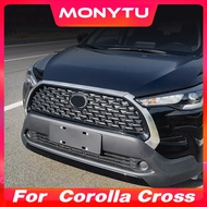 For Toyota Corolla Cross Body Kit Stainless Steel Front Grille Guards Trim Strip Car Exterior Modification Stickers Accessories 2021 2022 2023 2024