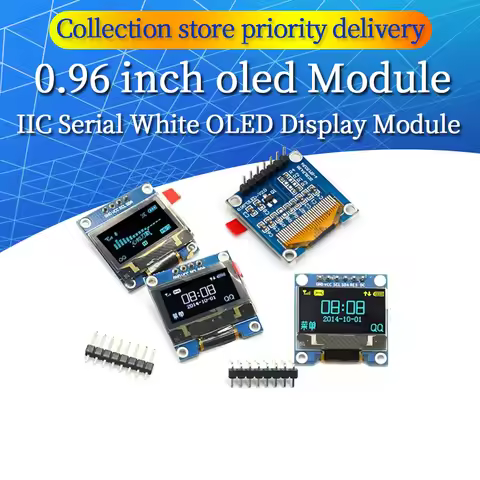 0.96 inch oled IIC Serial White OLED Display Module 128X64 I2C SSD1306 12864 LCD Screen Board For Ar