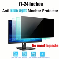Ayuqi® Monitor Screen Protector Anti Blue Light Large Display For 17-24 inches No need to paste