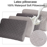 100% Waterproof Solid color Latex Pillow Pillowcase 30X50cm 40x60cm Grey Sleep Pillow Cover