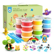 ชุดเซตดินเบาปลอดสารพิษ 24 สี Joan Miro : ULTRA LIGHT MODELING CLAYเหมาะสำหรับเด็ก 3 ขวบขึ้นไป