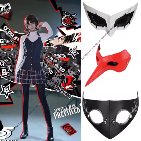 P5R Anime P5/persona 5 Cosplay Costume Wig Queen Makoto Niijima Cosplay Set Top Vest Skirt Halloween