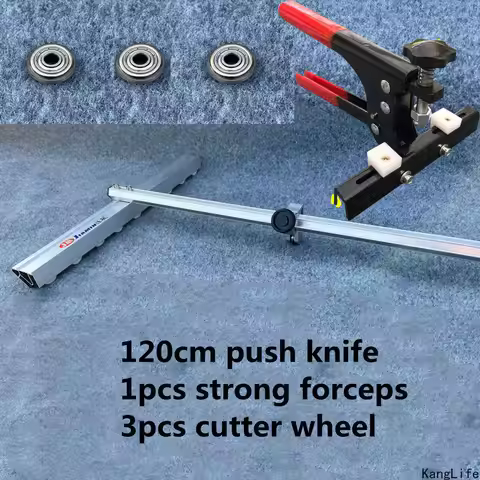 Large Wheel Push knife T-type Tile Push Knife Locking pliers High-Precision Cutting Machine Tiles Fl