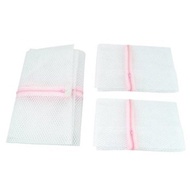 [ey5ey54t]3 x Zipped Laundry Washing Mesh Bags Net Socks Underwear Wash 1 Large 2 Medium