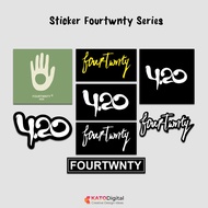Indie Indonesia Band Sticker Fourtwnty Sticker Vinyl Logo 4.20 Four Twenty Guitar Motorcycle Helmet 