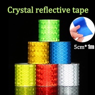 5cm*1M Color Crystal Car Warnings Reflective Film / Bike Color Grid Tape Reflective Safety Tape/Safety Warnings Reflective Strip Shiny Star Film Sticker/Motorcycle Bicycle Film Decoration Tool