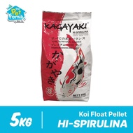 KAGAYAKI Hi-Spirulina Koi Fish Food 5kg (Float Pellet) - Koi Food/ Beauty/ Fish &amp; Shrimp TPF
