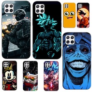 For Samsung A22 4G Case 6.4inch Phone Back Cover For Samsung Galaxy A22 4G GalaxyA22 A 22 black tpu case cute cat warrior anime cartoon tiger