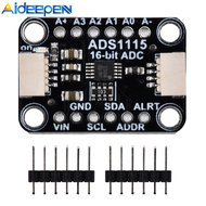 Aideepen ADS1115 16 Bit 16 Byte 4 Channel I2C IIC Analog-to-Digital ADC PGA Converter with Programma