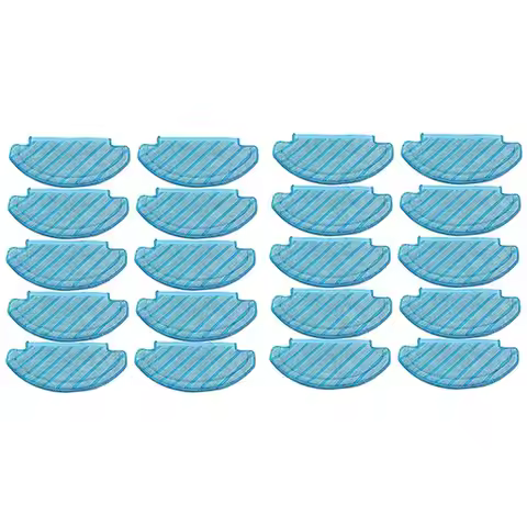 A88K-20Pcs Mop Cloths Cleaning Pads For Ecovacs Deebot Ozmo T8 AIVI T8 Max N8 Pro Plus/ N8 Pro Vacuu