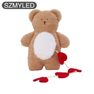 Plush Snuffle Pad Dog Puzzle Toys Cute Bear-shaped Stress Relief Interactive Chewing Toys Sleeping P