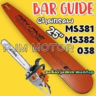 Maxone Ms381 Bar 25 inci parangan Mesin chainsaw sthil stihl Senso sinso Ms382 038