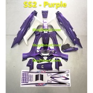 YAMAHA SS2 Y110 2  BODY COVER SET DVM6 PURPLE WITH STICKER #3 (HLD) MADE IN MALAYSIA COVERSET YAMAHA