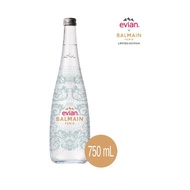 Evian x Balmain 2022 Limited Edition Mineral Water 750ML Glass Bottle