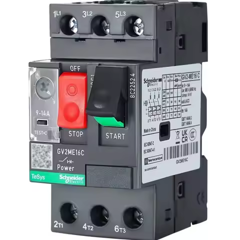 Schneider Motor Circuit Breaker Switch Button GV2ME01C/02C/03C/04C/05C/06C/07C/08C/10C/14C/16C/20C/2