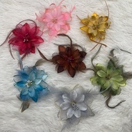 [Ready Stock] Shining Flower Corsages With Pin/ Bunga Rozek/ Bunga Kendarat/ Bunga Penanggah/ Bunga 