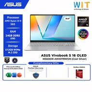ASUS VivoBook S 16 OLED M5606W-AMX077WSM /AMX078WSM (AMD Ryzen AI 9 365/24GB RAM/512GB SSD/16.0" 3.2